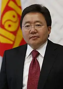 Mongolian President and Prime Minister Tsakhiagiin Elbegdorj