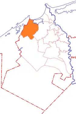 Location in Buhayrah Governorate