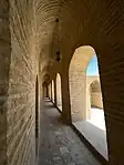 Inside one of the corridors on the second floor.