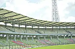 Newly built grandstand