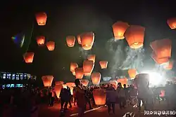 Sky Lantern Festival in Pingxi District