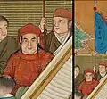 Luang Phrabang Kingdom (南掌国) delegates in Beijing in 1761. 万国来朝图