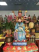 Doumu behind another god at Huayang Taoist Temple in Jieyang, Guangdong, China