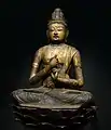 A gilt-wood statue of Vairocana Buddha, Heian period, 11th-12th century