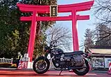 Yasuzumi Jinja is famous not only for praying for safe childbirth, but also as a motorcycle shrine