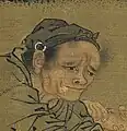 In the Song dynasty, the headscarf was also secured with a decorative ring.