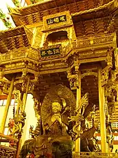 Statue of Samantabhadra in the Bronze Canopy within the Hall of the Five Hundred Arhats