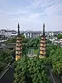 Luohanyuan Twin Pagodas, built in 982