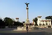 Current statue and houses on Piazza Regina Elena, which is now a national historical and cultural site