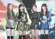 Blackpink after winning Digital Bonsang