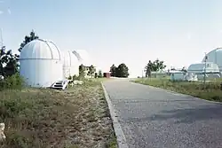 View of the telescopes on Mount Lemmon