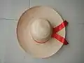 A wide-brimmed woman's baliwag hat from Baliwag, Bulacan