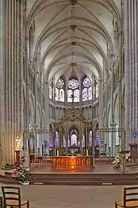 The choir, at the east end