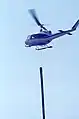 Pole transport by helicopter