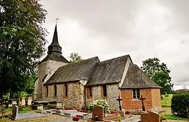 The church in Aubermesnil-Beaumais