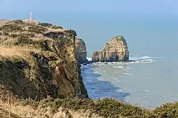 Pointe du Hoc, modern view, seen from the southeast.