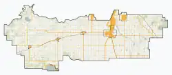 Leduc is located in Leduc County