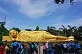 Reclining Buddha statue, this is the largest Buddha statue in Indonesia and Southeast Asia