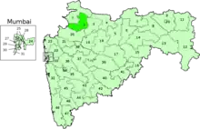 Map of Dhule Lok Sabha constituency