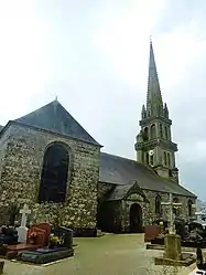 The church of Saint-Gilles, in Elliant