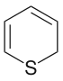 Structure of thiopyran