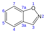 Skeletal formula with numbering convention