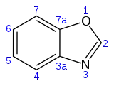 Skeletal formula with numbering convention