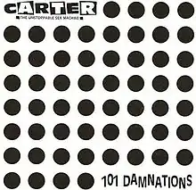 Several rows and columns of black dots against a white background, with the band's logo in the top-left and the album's title in the bottom-right