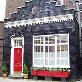 A converted carriage house on East 19th Street between Irving Place and Third Avenue, a block often referred to as "Block Beautiful"