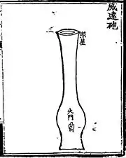 An 'awe inspiring long range cannon' (wei yuan pao) from the Huolongjing.