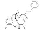 Chemical structure of 14-cinnamoyloxycodeinone.