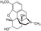 Chemical structure of 14-hydroxydihydrocodeine.