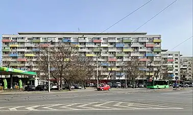 Apartment buildings on Calea Griviței, Bucharest, by Virgil Nițulescu, Cleopatra Alifanti, Mircea Bercovici, Renzo Cărăușu, Nicolae Spirescu, Cristina Neagu and Willy Juster, 1958-1965