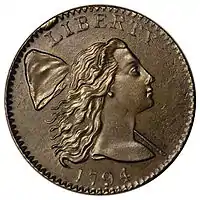 Liberty Cap cent, 1794