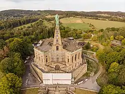 Kassel Hercules at Bergpark Wilhelmshöhe, landmark of the city (UNESCO World Heritage)