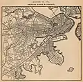 Boston in 1880, highlighting horse railroads