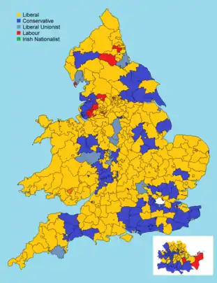 England and Wales seat winners