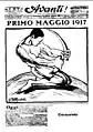 Avanti! of 1 May 1917 with censor cuts