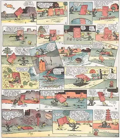 Krazy Kat Sunday comic strip