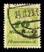 10 Milliarden Mark (1010 mark) stamp