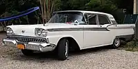 1959 Ford Galaxie Town sedan. 1959 Galaxies carried both Fairlane 500 and Galaxie badges