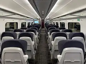 Interior of a Class 196 unit