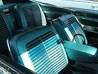 Front and rear armrests in a 1965 Marlin interior