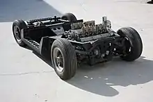 The prototype Miura chassis as it appeared at the 1966 Turin show