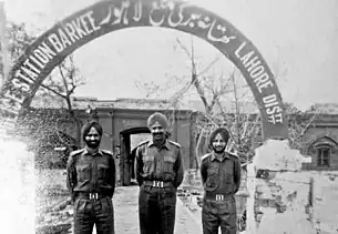 Indian Army officers of the 4th Sikh Regiment captured a Police Station in Lahore, Pakistan, after winning the Battle of Burki, during the Indo-Pakistani War of 1965.