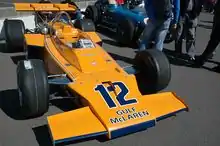 The McLaren M16C was driven by Peter Revson