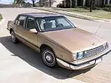 1986 Buick LeSabre sedan, showing the 1986 exclusive sealed-beam headlamps