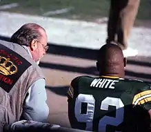 Reggie White at Lambeau Field in 1998.