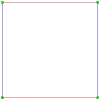 2{4}2,  or , with 4 vertices, and 4 2-edges