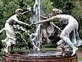 The fountain at the Burg Schlitz.